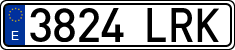 License plates of Spain, Ordinary (2000)