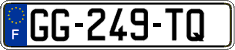 French license plate, SIV (ordinary)