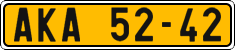 License plate of the Czech Republic, Commercial vehicles (1960)