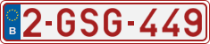 License plate of Belgium, Regular plates (2010)