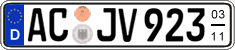 German license plate, Seasonal plates