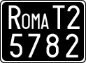 License plate of Italy, Cars (1927 year series)