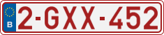 License plate of Belgium, Regular plates (2010)