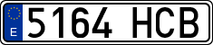 License plates of Spain, Ordinary (2000)