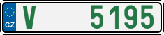 License plate of the Czech Republic, Oldtimers (2001)