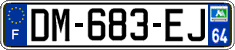 French license plate, SIV (ordinary)