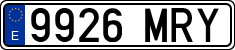 License plates of Spain, Ordinary (2000)