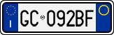 License plate of Italy, Cars (1994 year series)