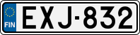 License plate of Finland, Cars