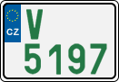 License plate of the Czech Republic, Oldtimers (2001)