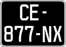 French license plate, SIV (oldtimers)