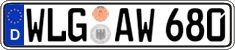 German license plate, Regular plates