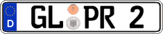 German license plate, Regular plates