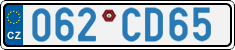 License plate of the Czech Republic, Diplomatic