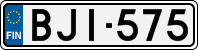 License plate of Finland, Cars