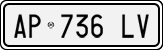 License plate of Italy, Cars (1994 year series)