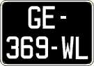 French license plate, SIV (oldtimers)