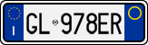 License plate of Italy, Cars (1994 year series)