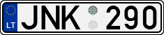 License plate of Lithuania, Cars