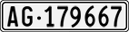 License plate of Switzerland, Cars