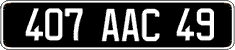 French license plate, FNI