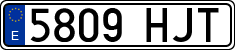 License plates of Spain, Ordinary (2000)