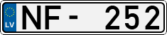 License plate of Latvia, Regular car plates