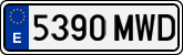 License plates of Spain, Ordinary (2000)