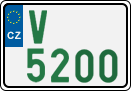 License plate of the Czech Republic, Oldtimers (2001)