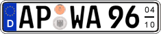 German license plate, Seasonal plates