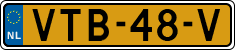 License plate of the Netherlands, Light Commercial Vehicles (1994 system)