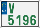License plate of the Czech Republic, Oldtimers (2001)