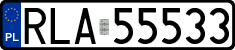 License plates of Poland, Regular car plates