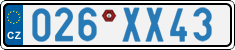 License plate of the Czech Republic, Diplomatic