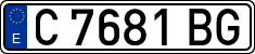 License plates of Spain, 1971 year series