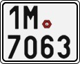 License plate of the Czech Republic, Motorcycles (2001)