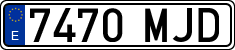 License plates of Spain, Ordinary (2000)