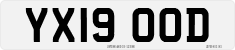 License plate of the United Kingdom, 2001 year system
