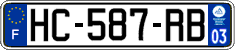 French license plate, SIV (ordinary)