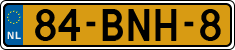 License plate of the Netherlands, Heavy Commercial Vehicles (1994 system)