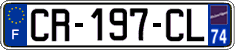 French license plate, SIV (ordinary)