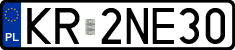 License plates of Poland, Regular car plates