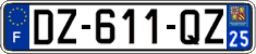 French license plate, SIV (ordinary)