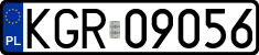 License plates of Poland, Regular car plates