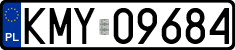 License plates of Poland, Regular car plates