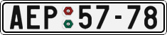 License plate of the Czech Republic, Cars (1960)