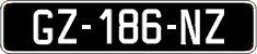 French license plate, SIV (oldtimers)