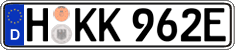 German license plate, Electric vehicles