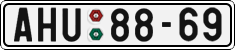 License plate of the Czech Republic, Cars (1960)