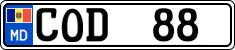 License plate of Moldova, Cars (2015)